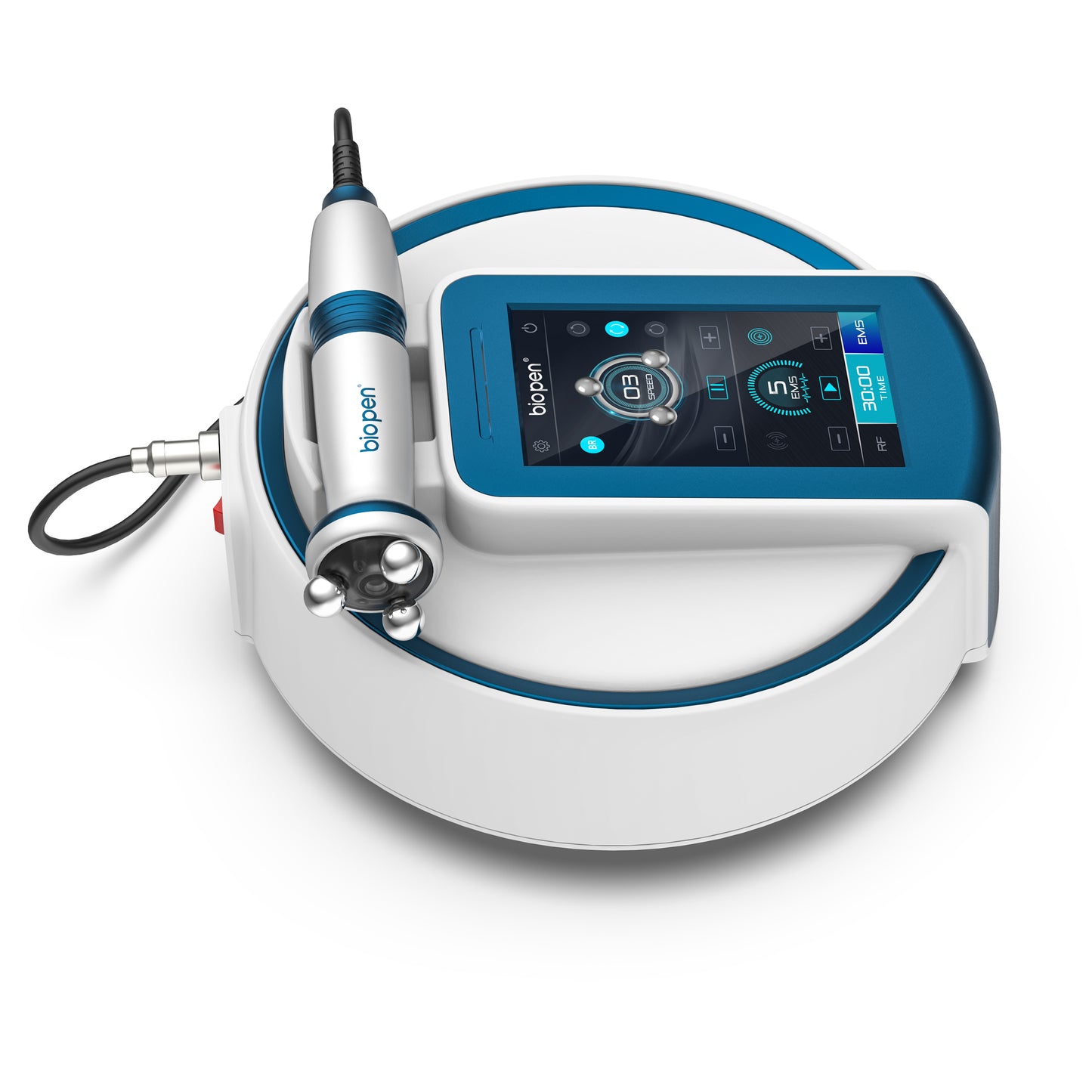 T6 Portable Bio Pen RF Micro Current Therapy Skin Lifting Device Electric Ems Massage 360 Rotating Bio Pen T6