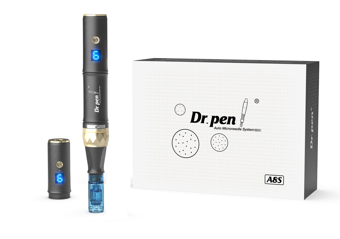 Microneedling Derma Pen Dr Pen Ultima A8S with 18pin cartridges