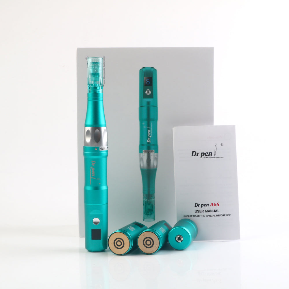 LED A6S Wireless Derma Pen + 10PCS cartridges