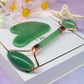 Crystal Facial Roller Wholesale Pink Double Head Face Beauty Massage Tool Curved Handle Rose Quartz Jade Roller