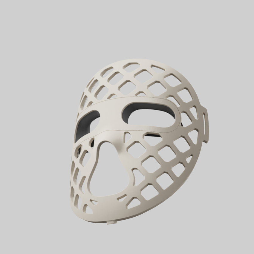 LED beauty hollow-out facial mask