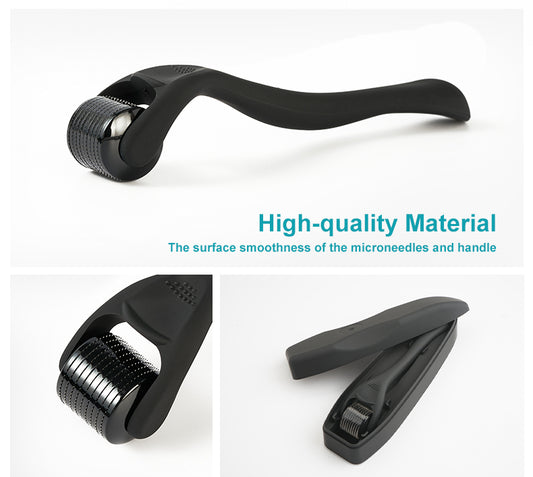 Frosted derma roller 540 black color